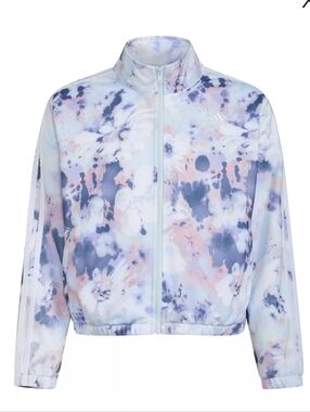 Adidas Full Zip Mockneck Tricot Jacket Girls Size XL